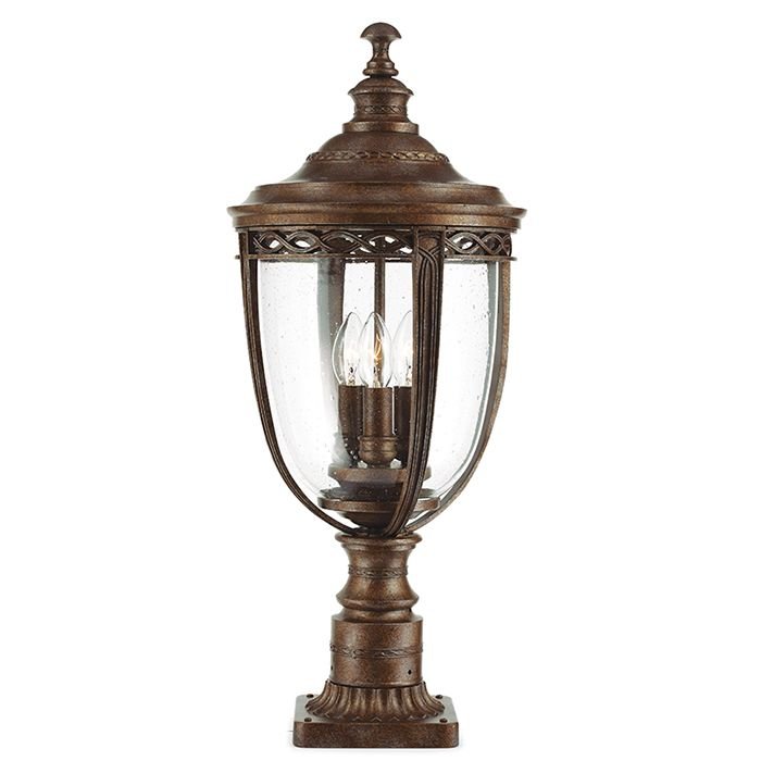 Feiss, Zewnętrzna lampa stojąca ENGLISH BRIDLE, 3x60W/E14