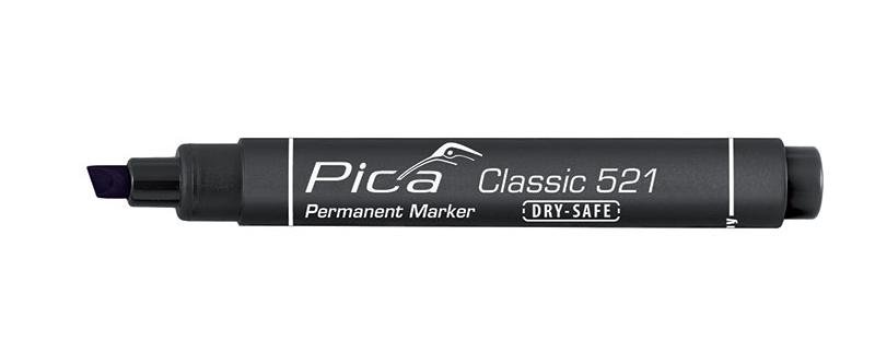 VSA Van Spijk Pica Classic Marker permanentny Dry-Safe, 2 - 6 mm, ukośny, czarny (PI52146)