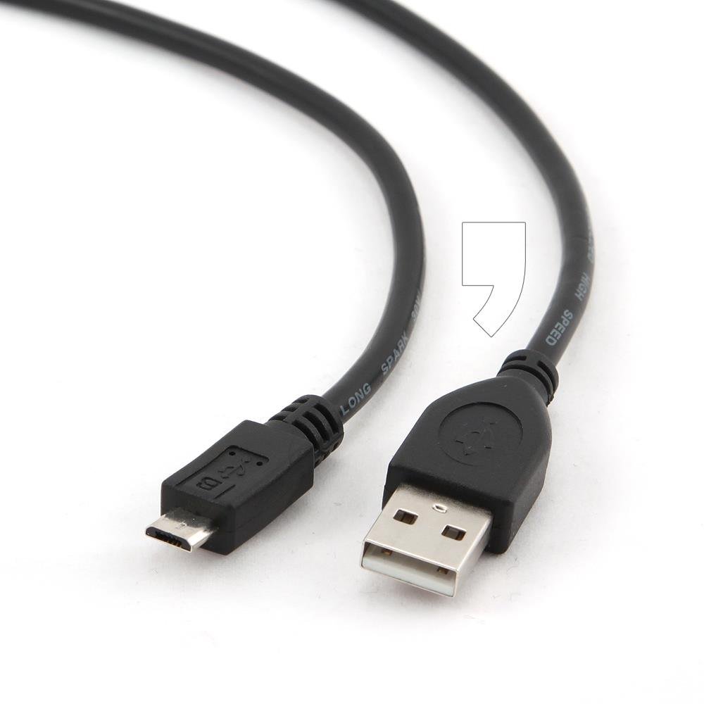 Gembird CABLE USB2 A PLUG MICRO B 0.1M CCP-MUSB2-AMBM-0.1M CCP-MUSB2-AMBM-0.1M