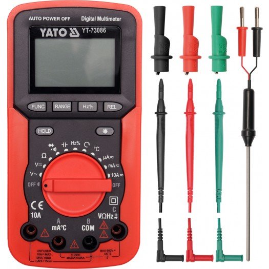 Yato Multimetr/miernik cyfrowy, kolejność faz (YT-73086)
