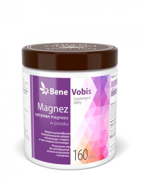 Młyn Oliwski Młyn Oliwski, Magnez (cytrynian magnezu), Bene Vobis, 500 g