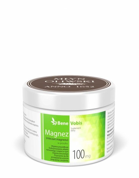 Młyn Oliwski Młyn Oliwski, Magnez (mleczan magnezu), Bene Vobis, 250 g