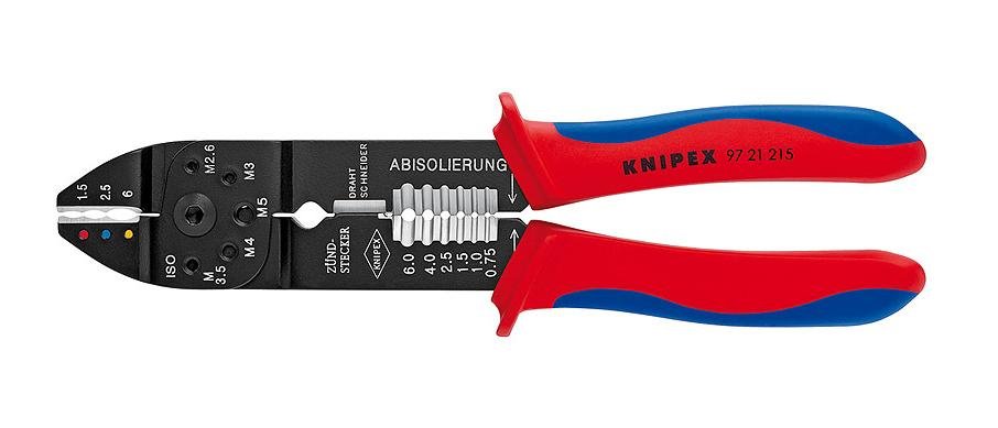 Knipex szczypce do osadzania końcówek konektorowych 215mm typ C 97 21 215C (9721215)