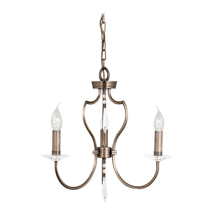 Elstead Lighting Pimlico 3Lt Chandelier Dark Bronze PM3 DB Elstead lampa wisząca stylowa świecznikowa PM3 DB )