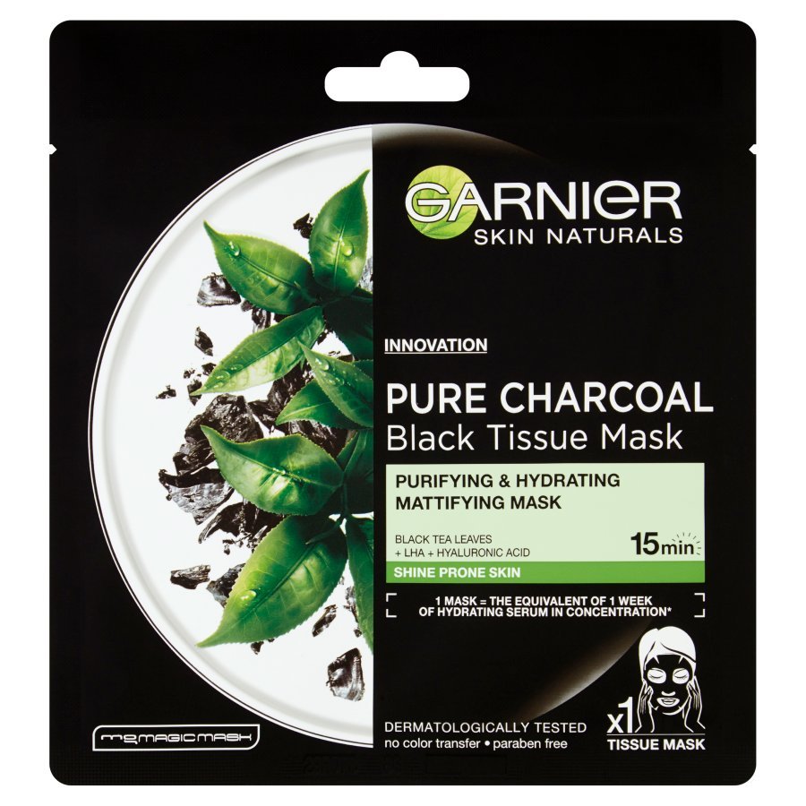 Garnier GAR GSN Maska tkanina Black Algae 32g