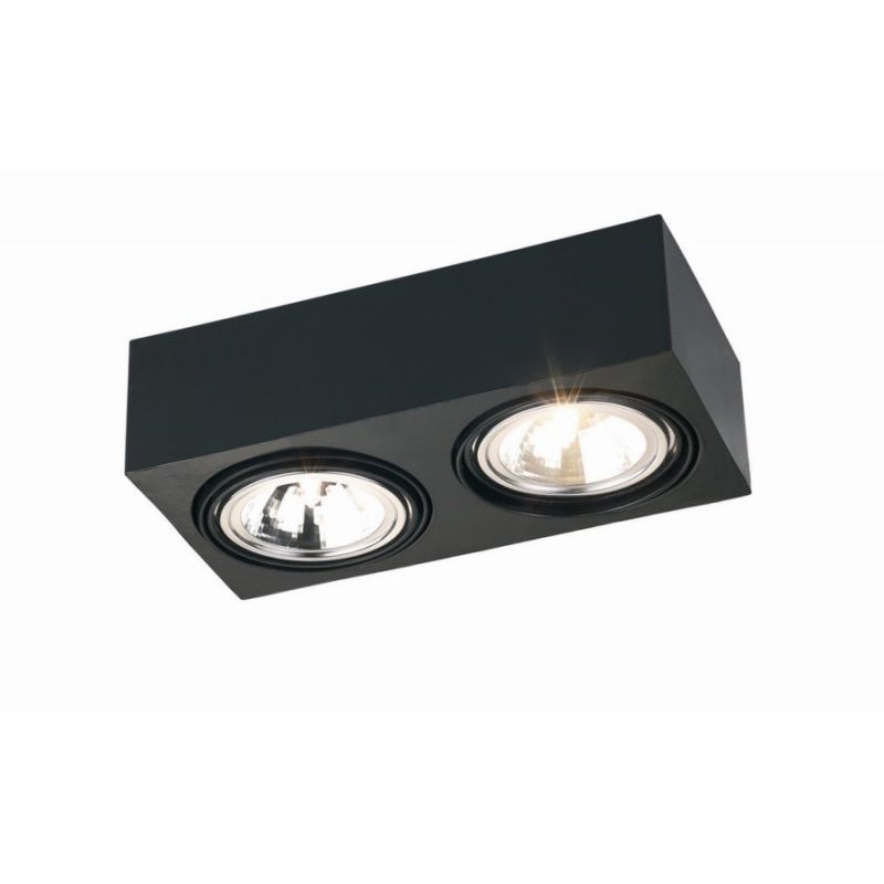 MLAMP Spot LAMPA sufitowa ARROD 617 MLAMP metalowa OPRAWA prostokątna czarna ARROD 617