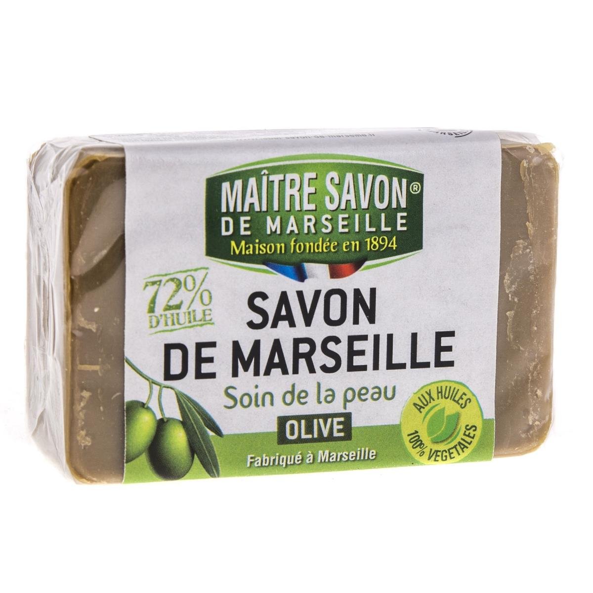 Maitre Savon De Marseille Mydło marsylskie oliwkowe 100 g - Maître Savon