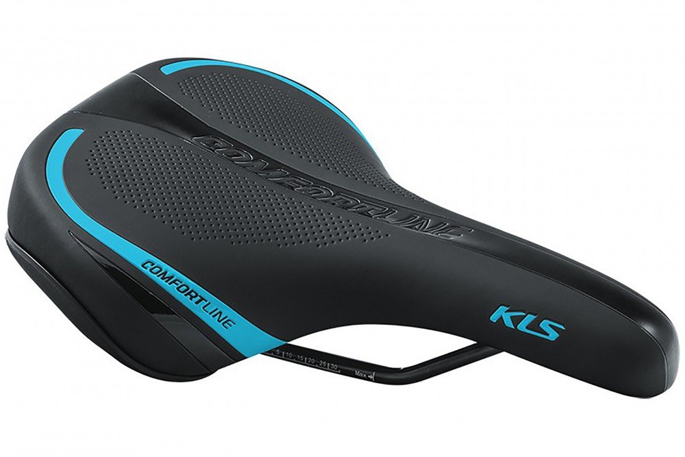 Kellys BICYCLES Siodło Comfortline 017 SKY BLUE 8585019373687