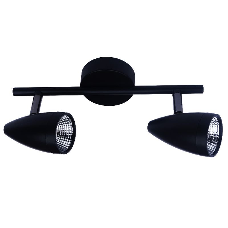 Reflektorek ścienno-sufitowy LIGHT PRESTIGE Cortino, czarny, 5W, 10x27cm