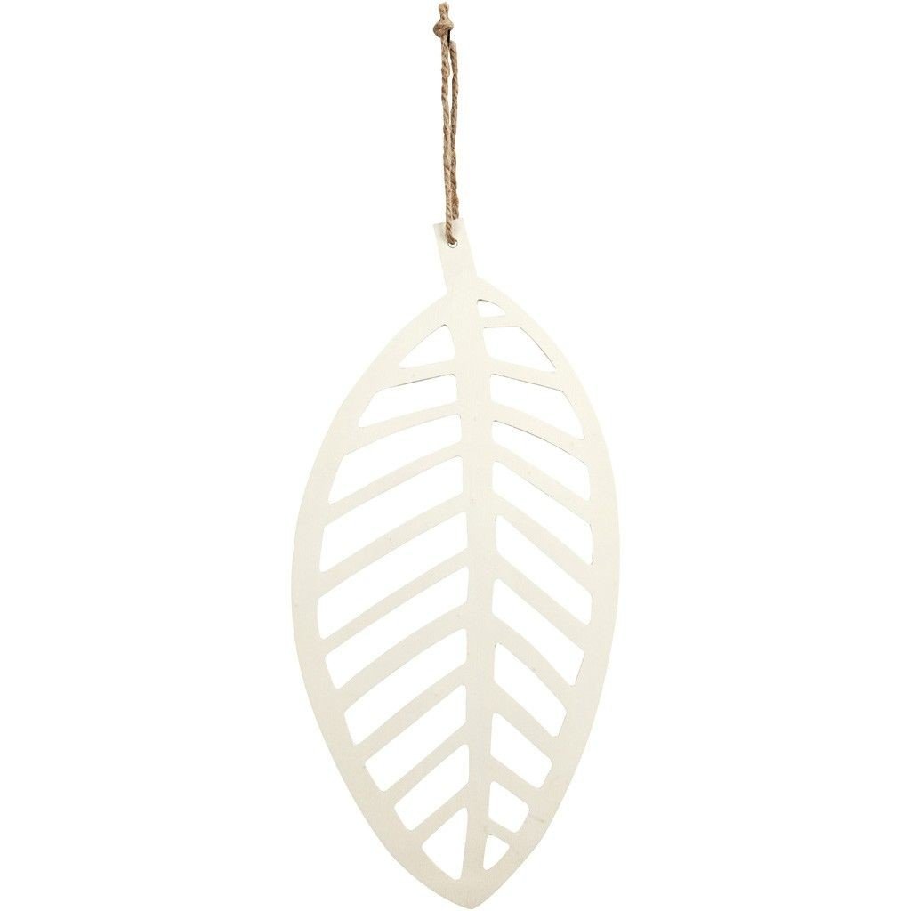 Creativ Company A S Liść długi, zawieszka ze sklejki