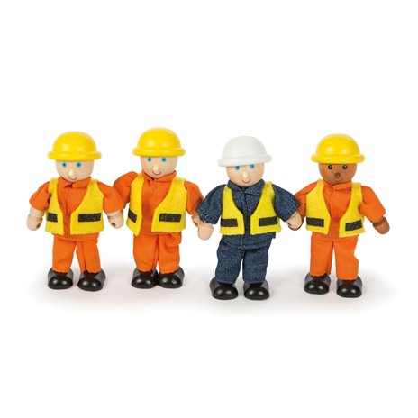 Bigjigs Toys, Tidlo, figurki robotników, zestaw