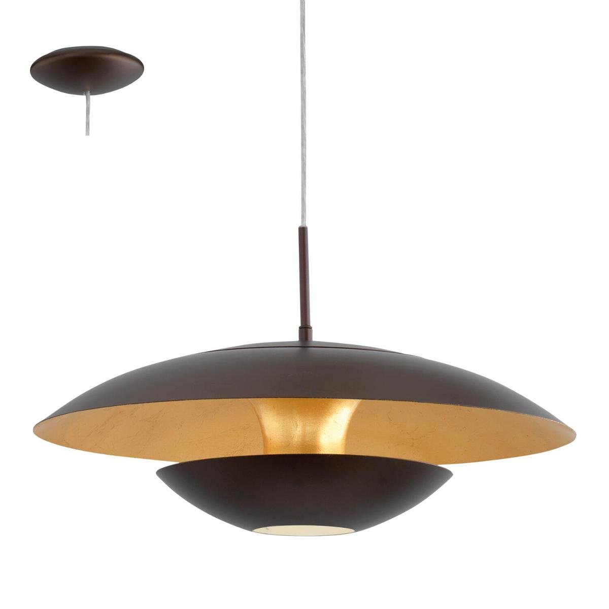 Eglo LAMPA wisząca NUVANO 95755 metalowa OPRAWA zwis brązowy złoty