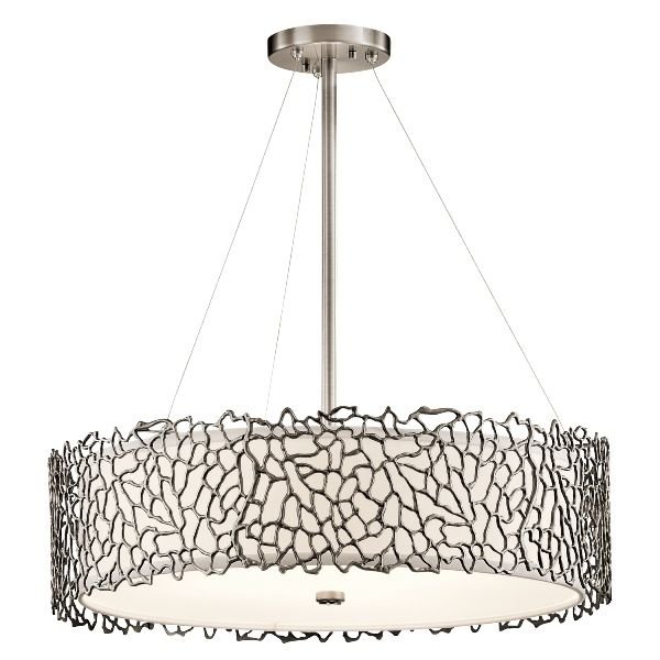 Elstead Lighting Lampa wisząca Silver Coral 55,9 cm