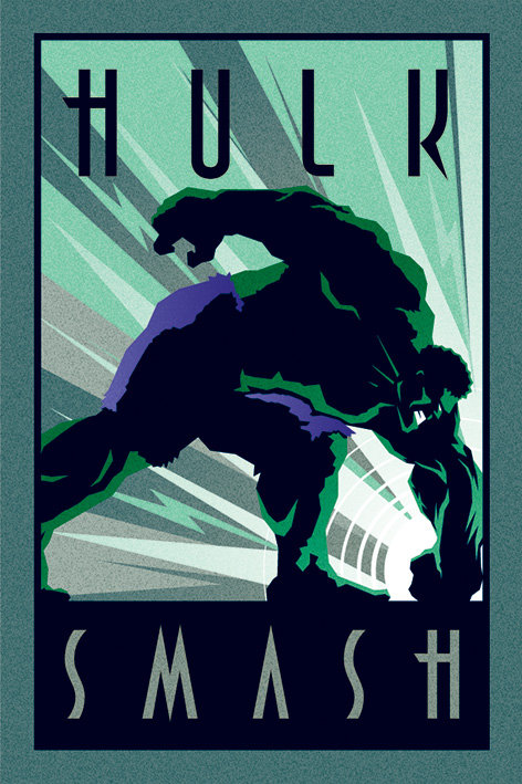 Pyramid Posters Marvel Deco Hulk Uderzenie - plakat - plakat 61x91,5 PP33504