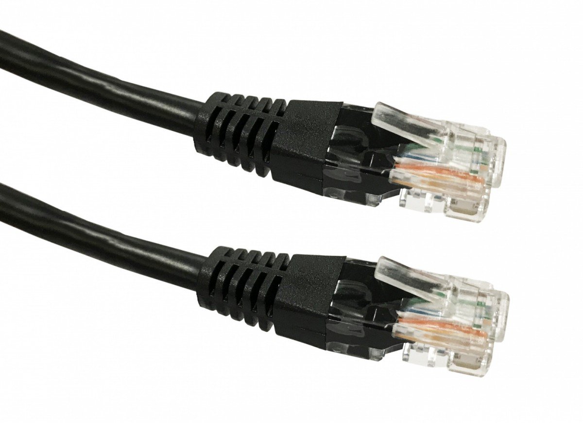 TB TB Patchcord kategoria 5e RJ45 UTP 1m czarny + EKSPRESOWA