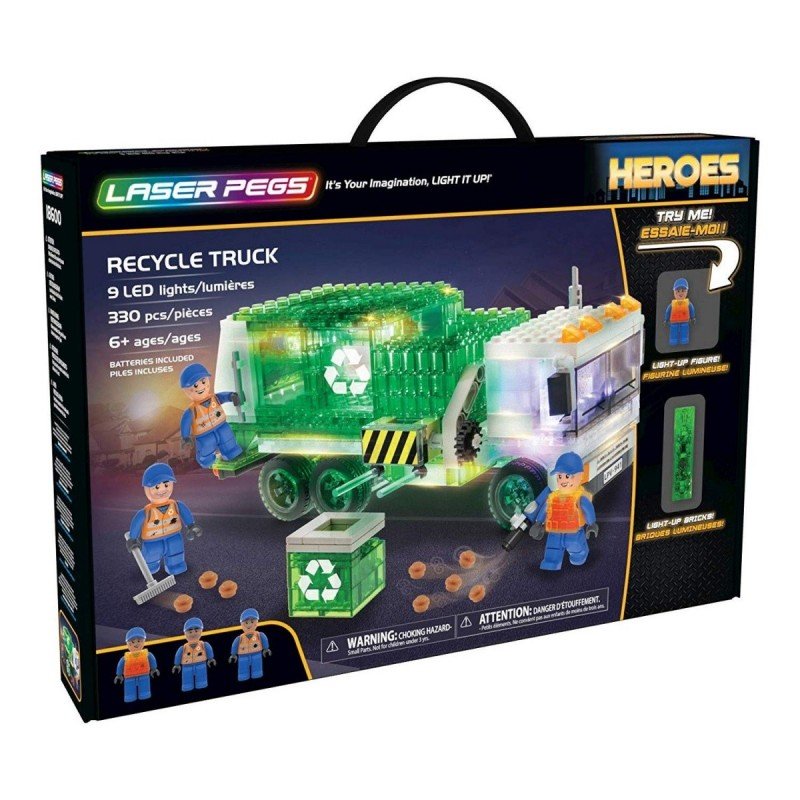 LASER PEGS Klocki Recycle Truck