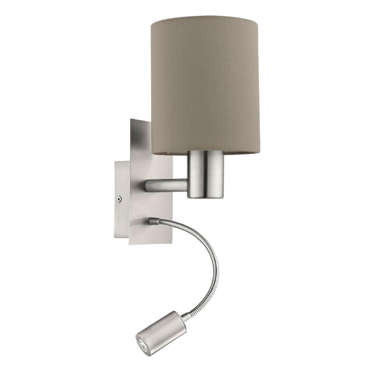 Eglo Lampa ścienna Pasteri, taupe, matowy metal 96478