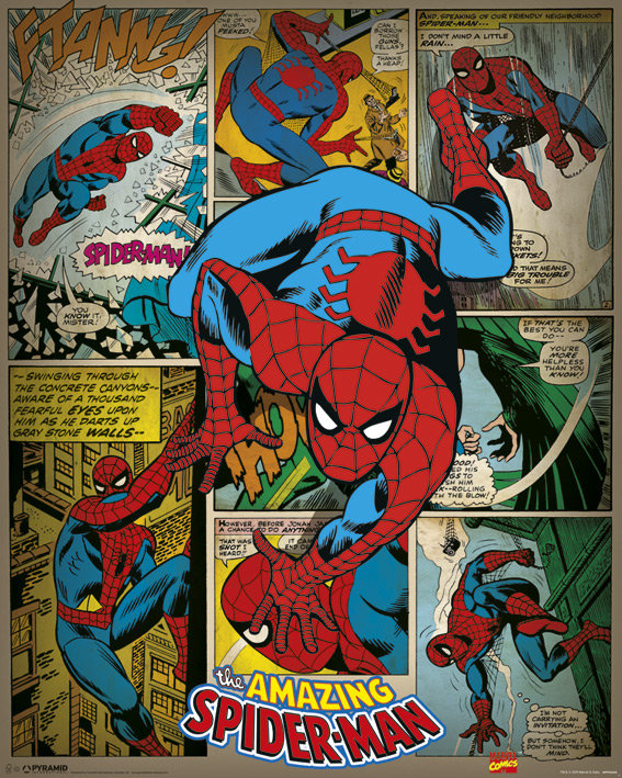 Pyramid Posters Marvel Comics - Spider-man Retro - plakat MPP50426