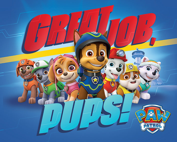 Plakat PYRAMID INTERNATIONAL, Paw Patrol (Great Job Pups), 40x50 cm