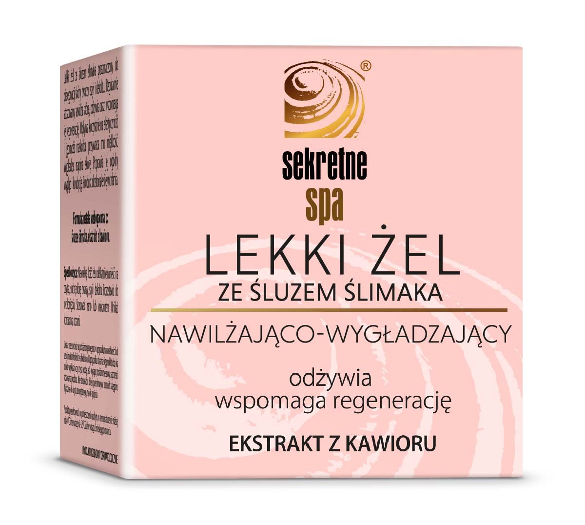 Sekretne Spa lekki żel ze śluzem ślimaka nawilżająco-wygładzający, 30 ml