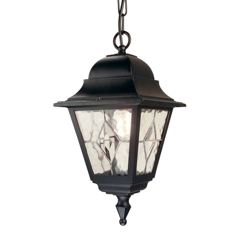 Elstead Lighting Norfolk Chain Lantern NR9 BLK Lampa wisząca ogrodowa IP43 stylowa NR9 BLK)