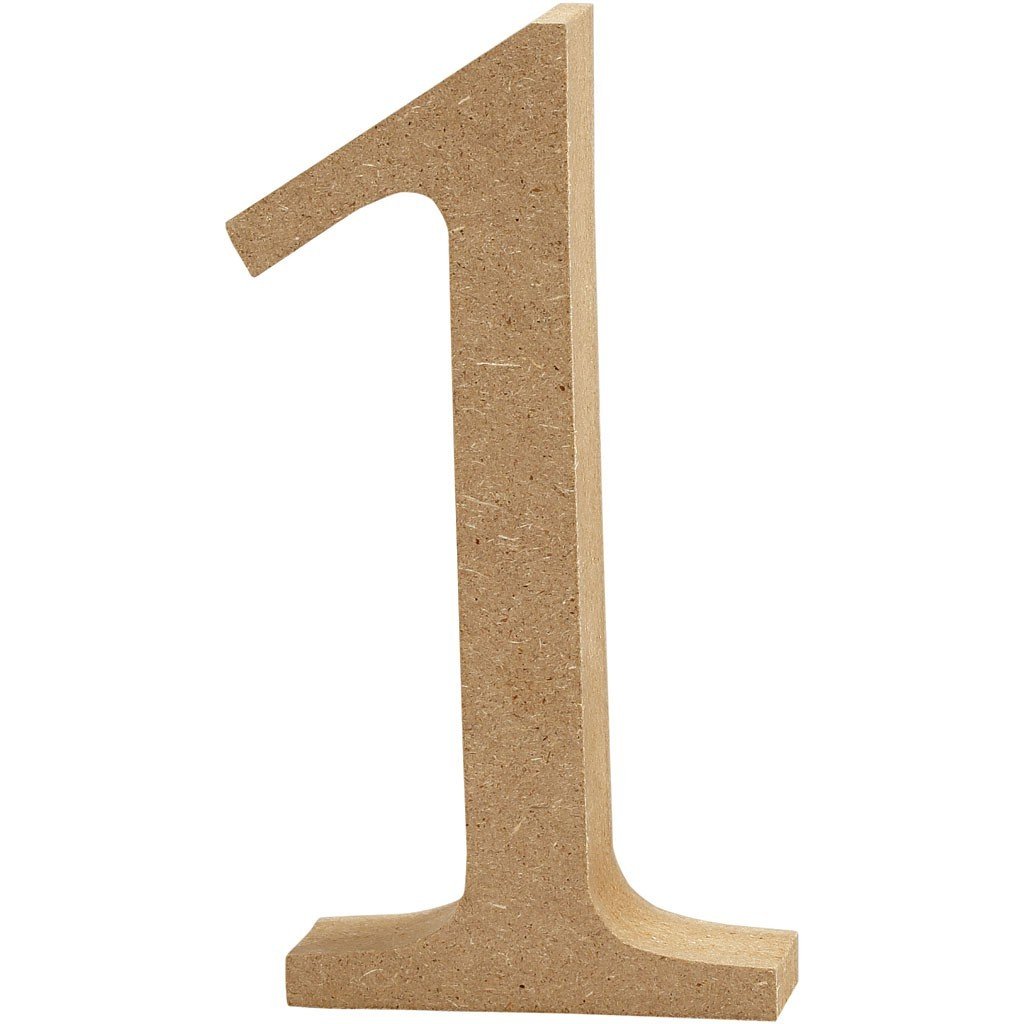 Creativ Company A/S Cyfra 1 z MDF, 8 cm