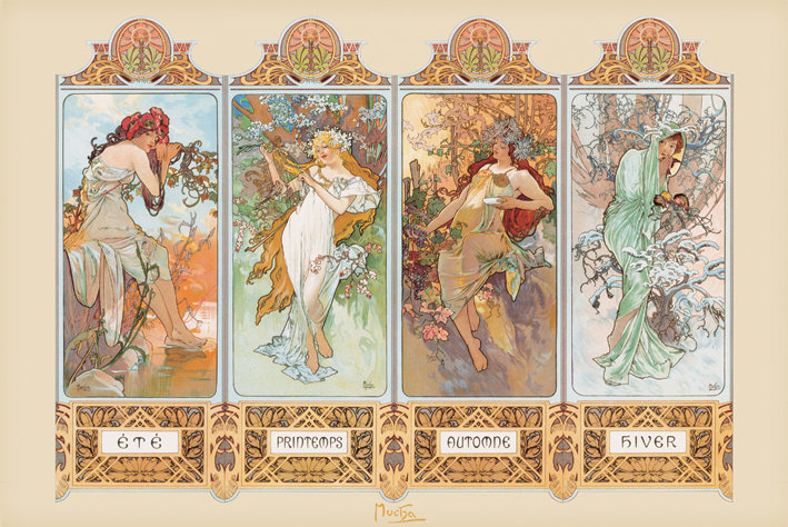 Pyramid Posters Mucha (4 Seasons) - plakat PP31095