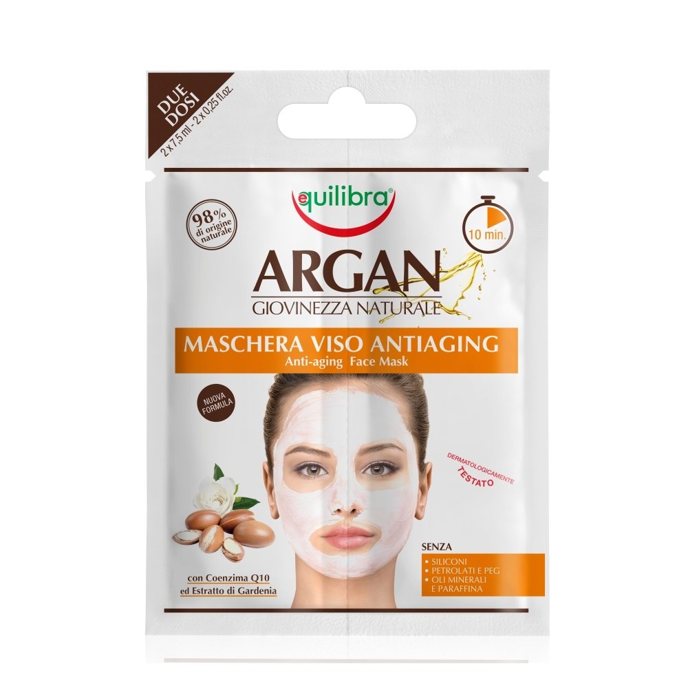 Equilibra Equilibra Argan Antiaging Face Mask przeciwstarzeniowa maseczka arganowa 2x7.5ml