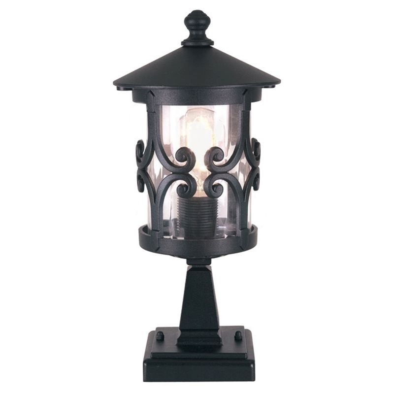 Elstead Lighting Hereford Pedestal Lantern BL12 BLACK Lampa ogrodowa IP23 stylowa BL12 BLACK)