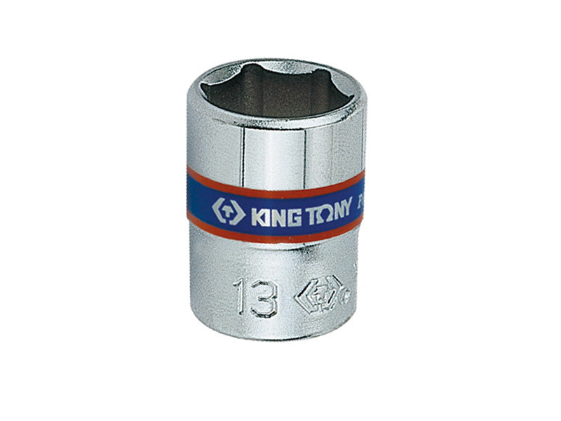 Фото - Ключ KING TONY NASADKA KRÓTKA 1/4" 8mm x 24,5mm, 6-kąt. Cr-V 