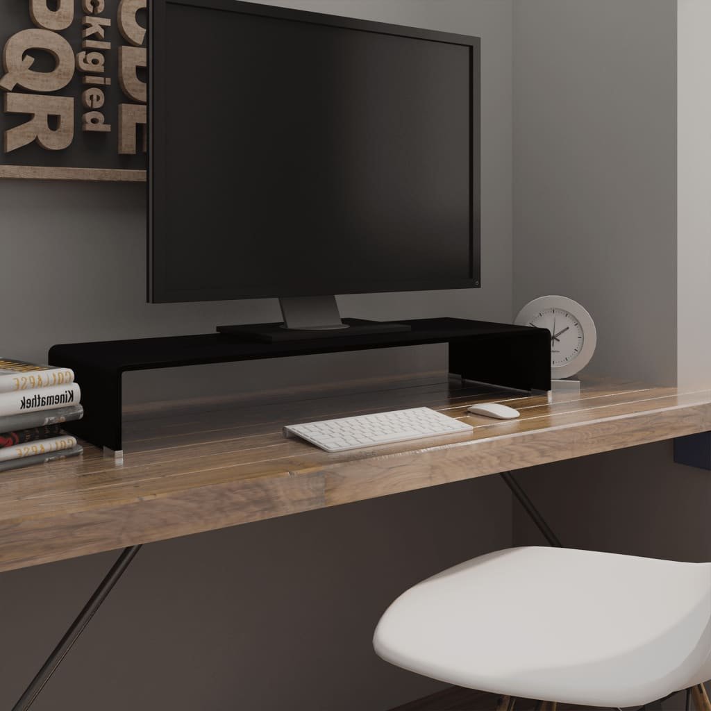 Szklana szafka/stolik RTV TV, 13x30x90 cm