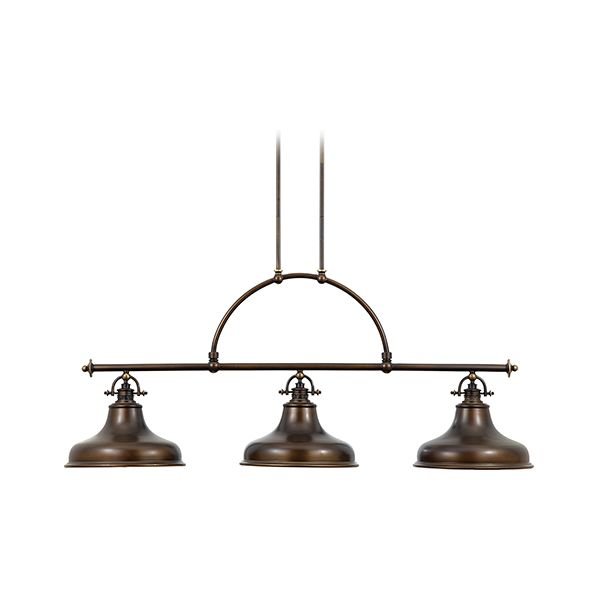 Elstead Lighting Emery 3Lt Island Light Palladian Bronze QZ/EMERY3P PN Elstead lampa wisząca stylowa QZ/EMERY3P PN)