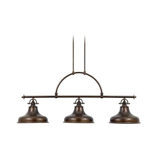 Elstead Lighting Emery 3Lt Island Light Palladian Bronze QZ/EMERY3P PN Elstead lampa wisząca stylowa QZ/EMERY3P PN)