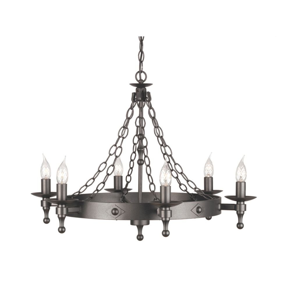 Elstead Lighting Żyrandol Klasyczny 6pł WR6 GR WARWICK (9454)