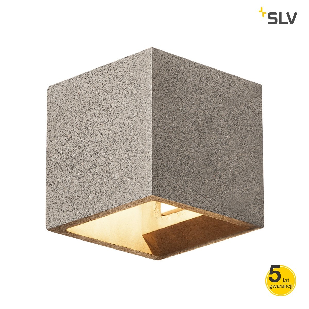 Spotline Lampa ścienna SOLID CUBE CZARNY PIASKOWIEC 1000911