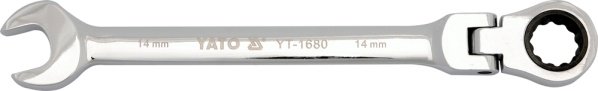Yato Klucz płasko - oczkowy z grzechotką i przegubem 12 mm YT-1678