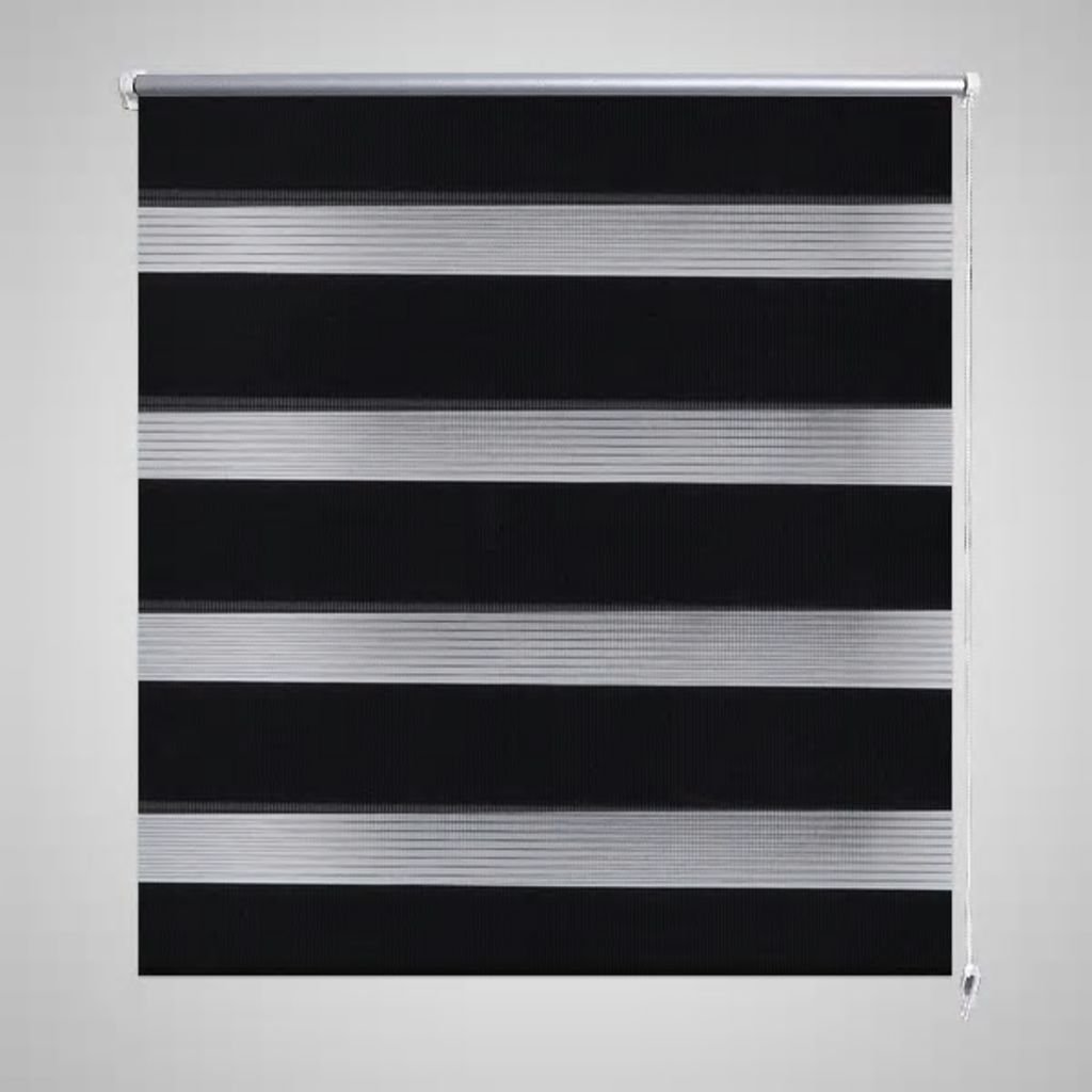 vidaXL vidaXL Roleta Zebra (50 x 100 cm) Czarna