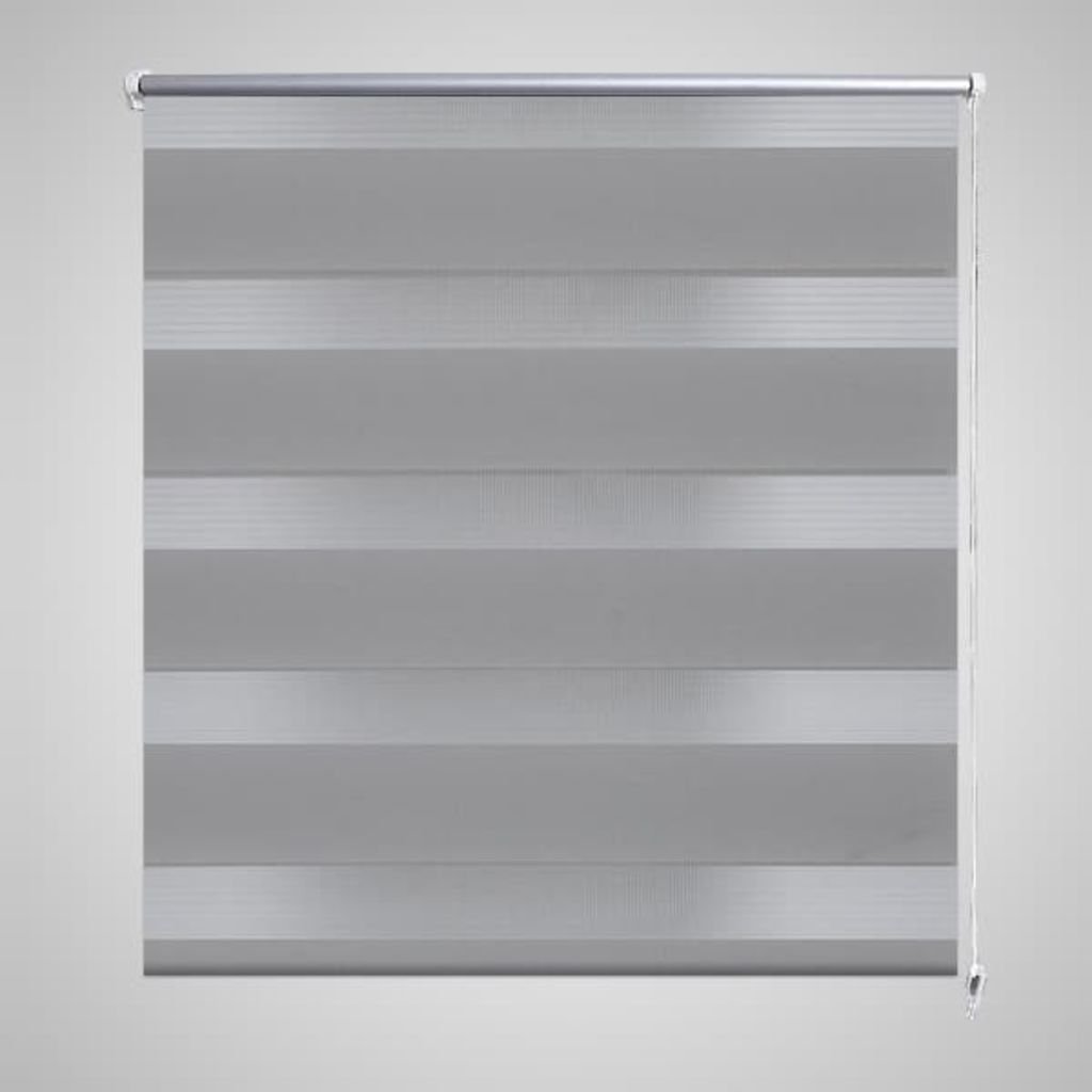 vidaXL Roleta Zebra 120 x 175 cm Szara