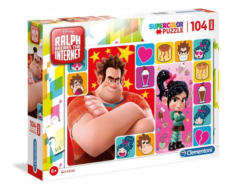Clementoni Puzzle 104el Maxi Ralph Breaks the Internet 23722