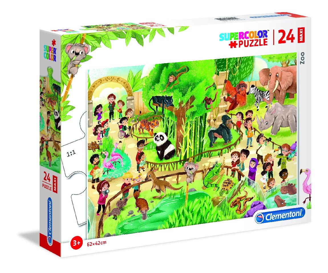 Clementoni Puzzle 24 elementy MAXI Zoo