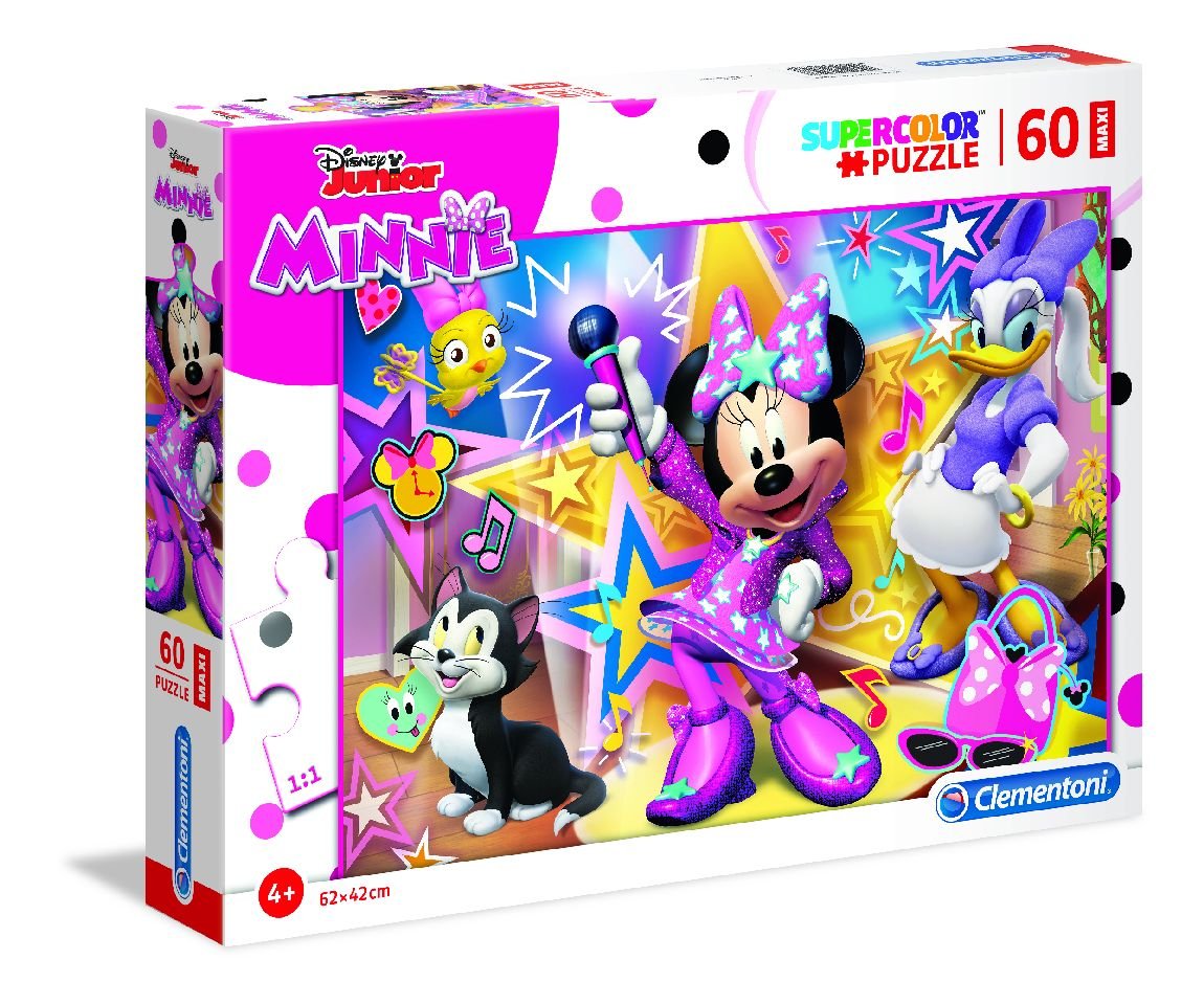 Clementoni Puzzle 60elementów MAXI Minnie Szczęśliwi Pomocnicy