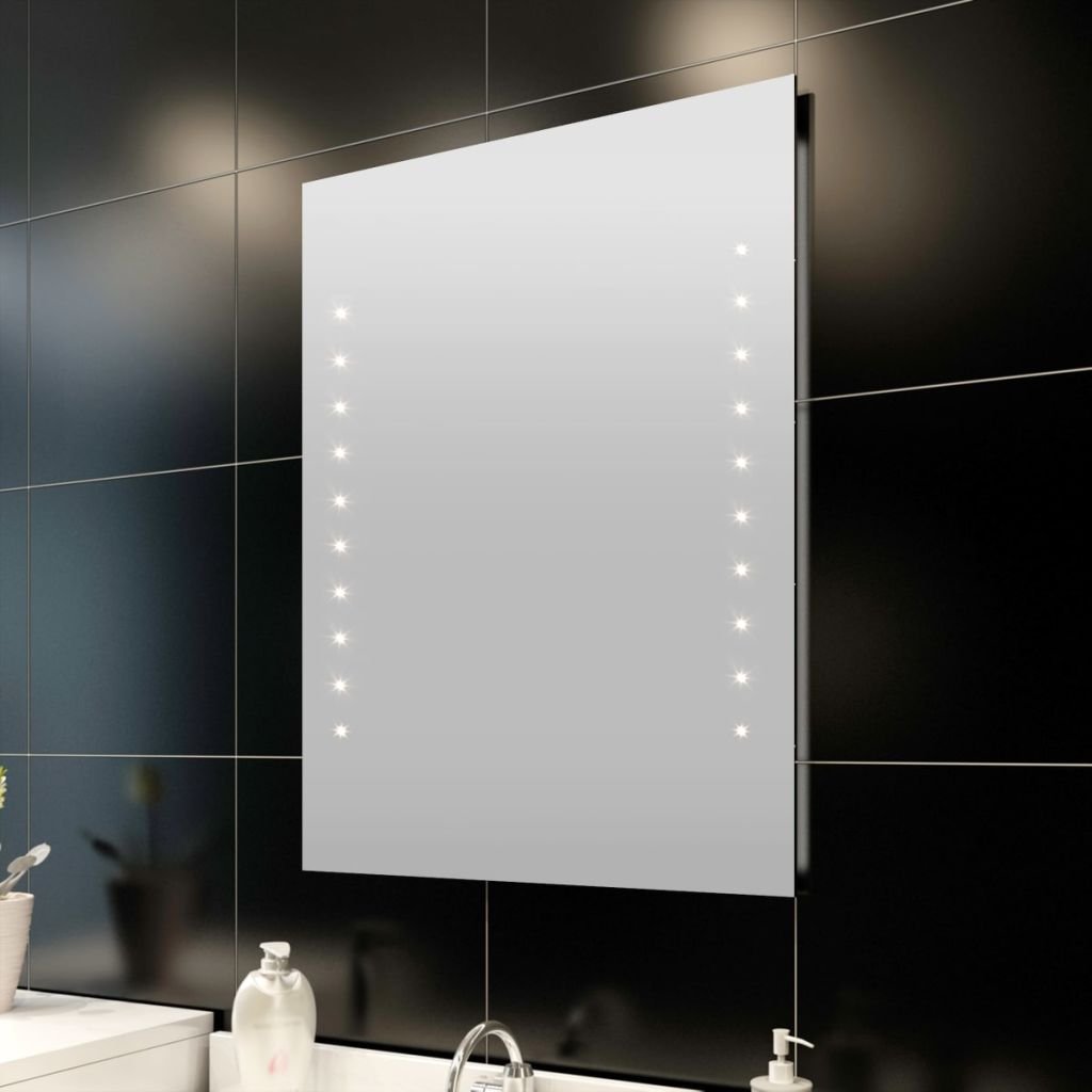vidaXL Lustro łazienkowe LED ścienne 60 x 80 cm