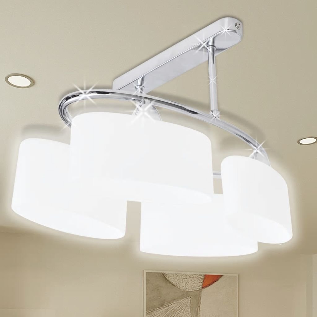 vidaXL Nowoczesna lampa sufitowa, elipsa żarówki 4xE14