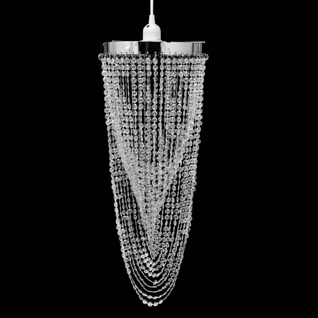 VidaXL Kryształowa lampa wisząca z abażurem, 22 x 58 cm 241120