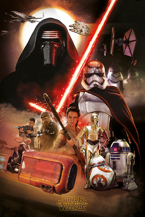 Pyramid Posters Star Wars The Force Awakens (Montage) - plakat PP33665