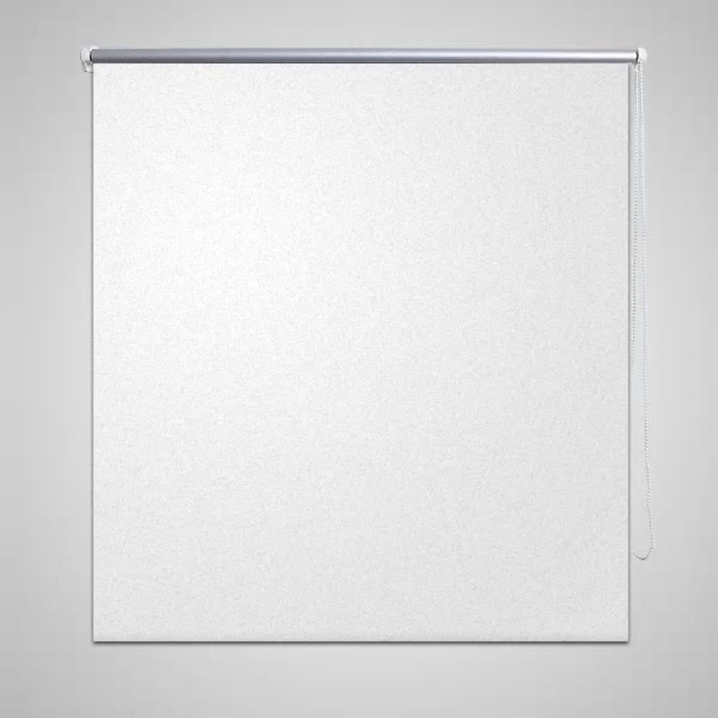 vidaXL Roleta okienna zaciemniająca biała 160 x 175 cm