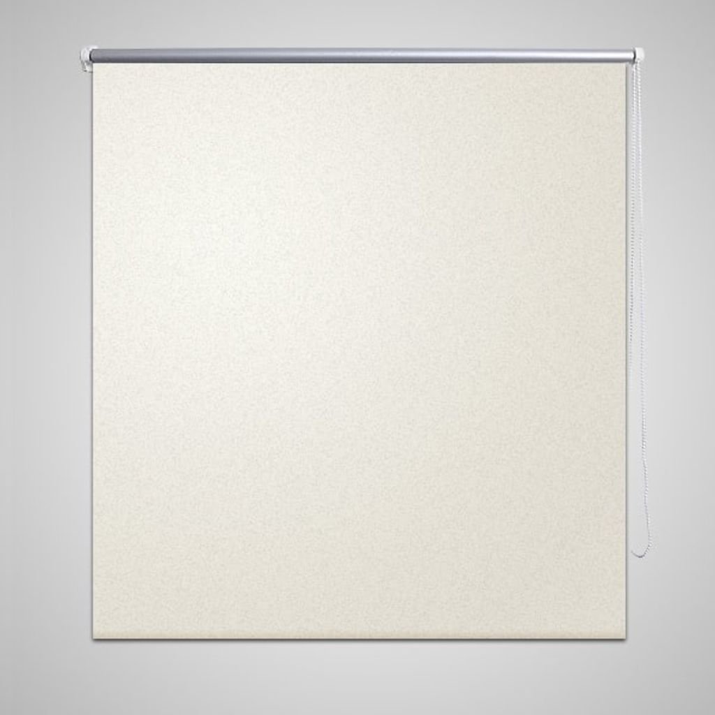 vidaXL Roleta okienna zaciemniająca ciemna biel 160 x 230 cm