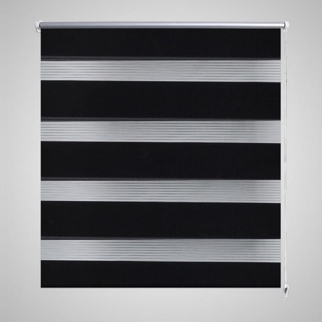 vidaXL vidaXL Roleta Zebra (60 x 120 cm) Czarna