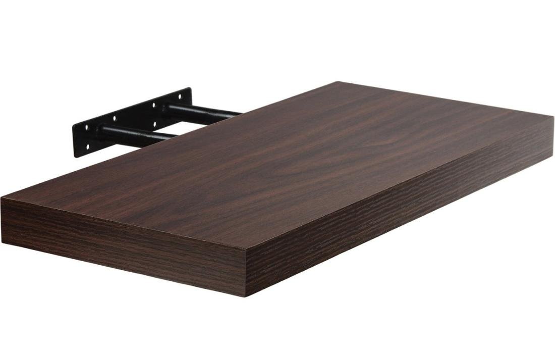 Stilista Półka ścienna Volato wolnowisząca; ciemne drewno,70 cm