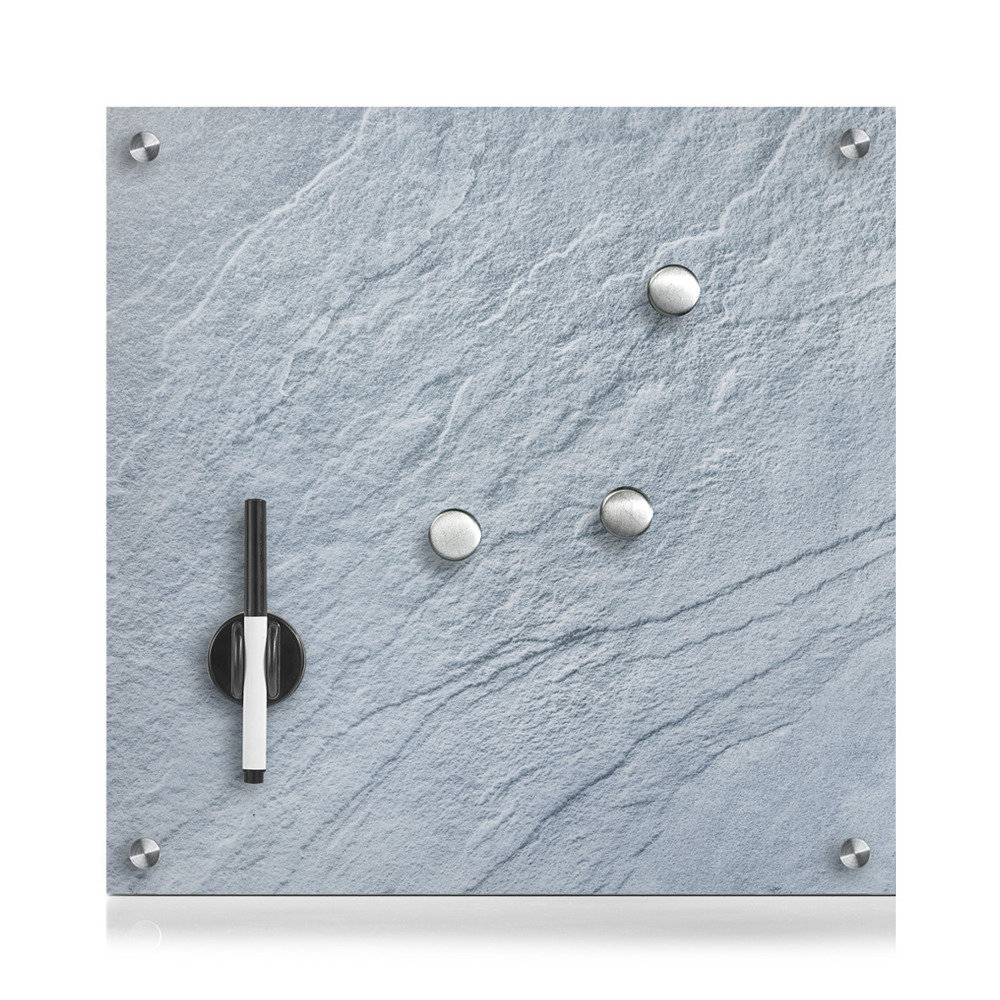 Zeller Szklana tablica magnetyczna MEMO ciemno szary + 3 magnesy 40x40 cm ZELLER B07216PXV5